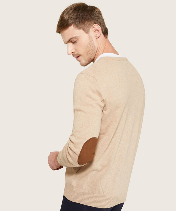 Saco Cuello Redondo Con Coderas