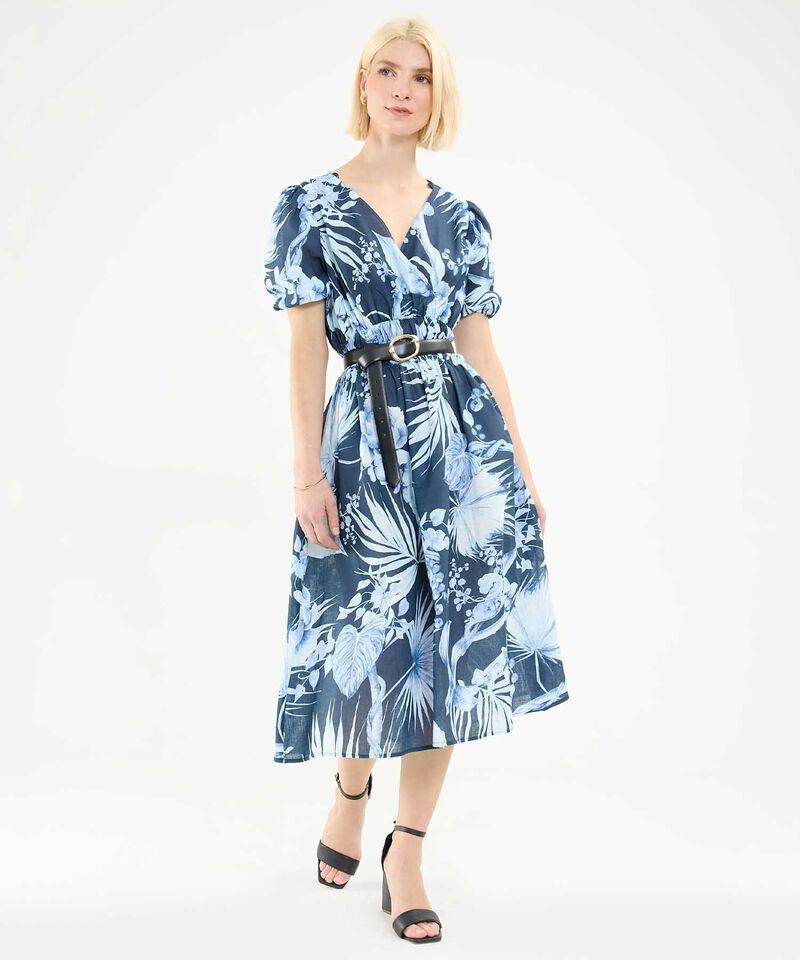 Vestido Largo Estampado Floral