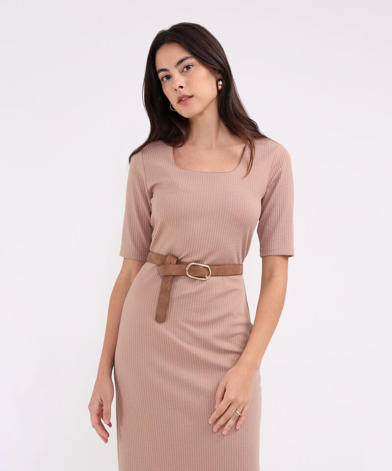 Vestido  Mangas A Codo.