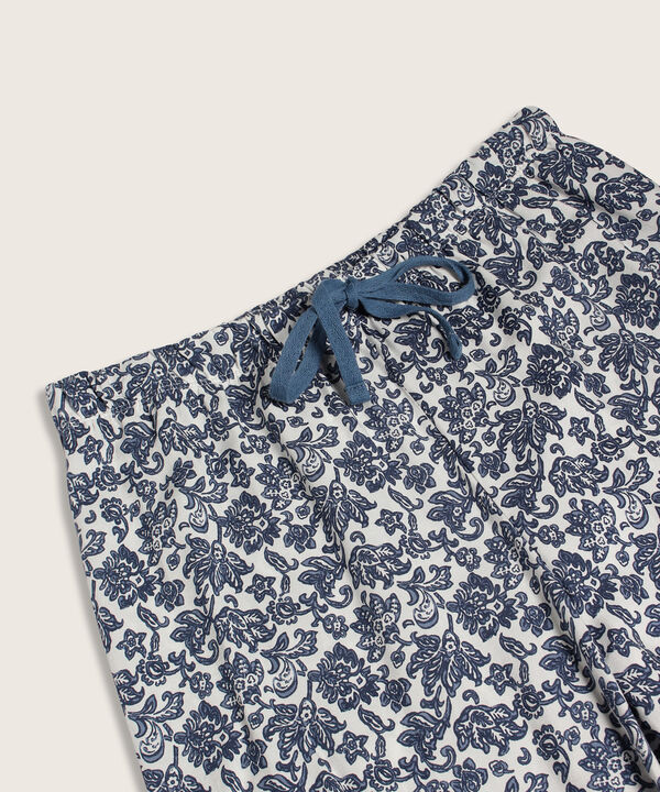 Pijama Mujer Manga Corta Unicolor 