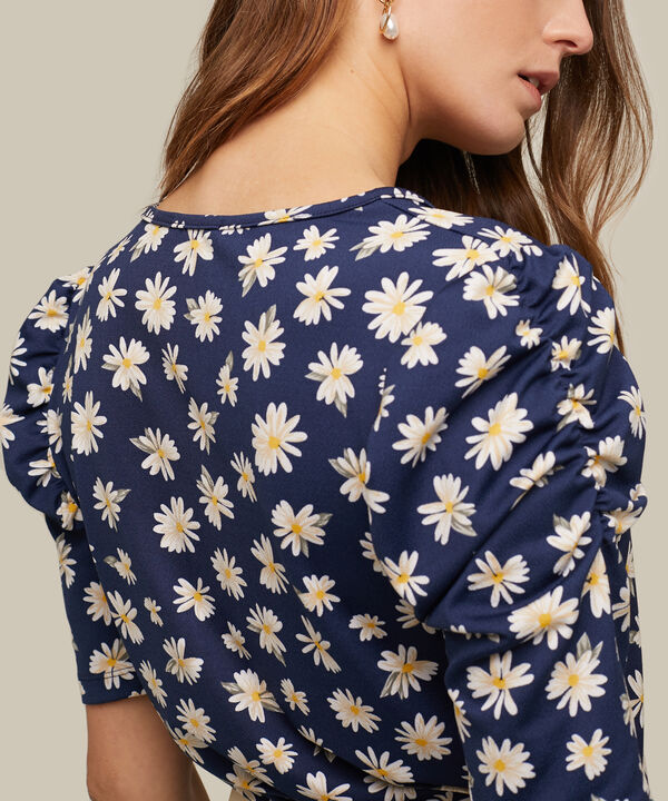 Camiseta Estampada con Ruche