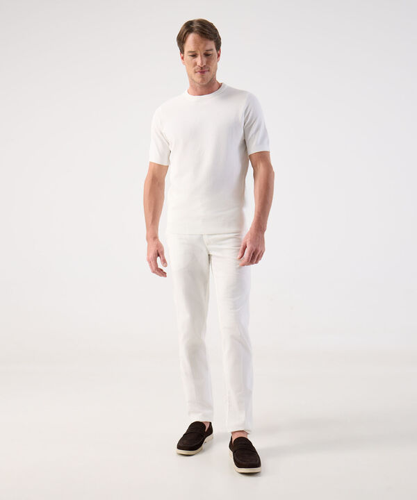 Camiseta de Punto Fino para Hombre Manga Corta image number null