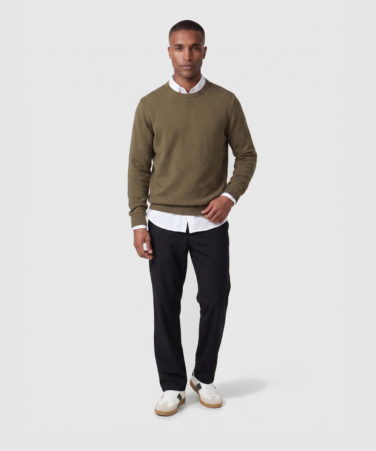 Camisa Manga Larga con Bolsillo Para Hombre