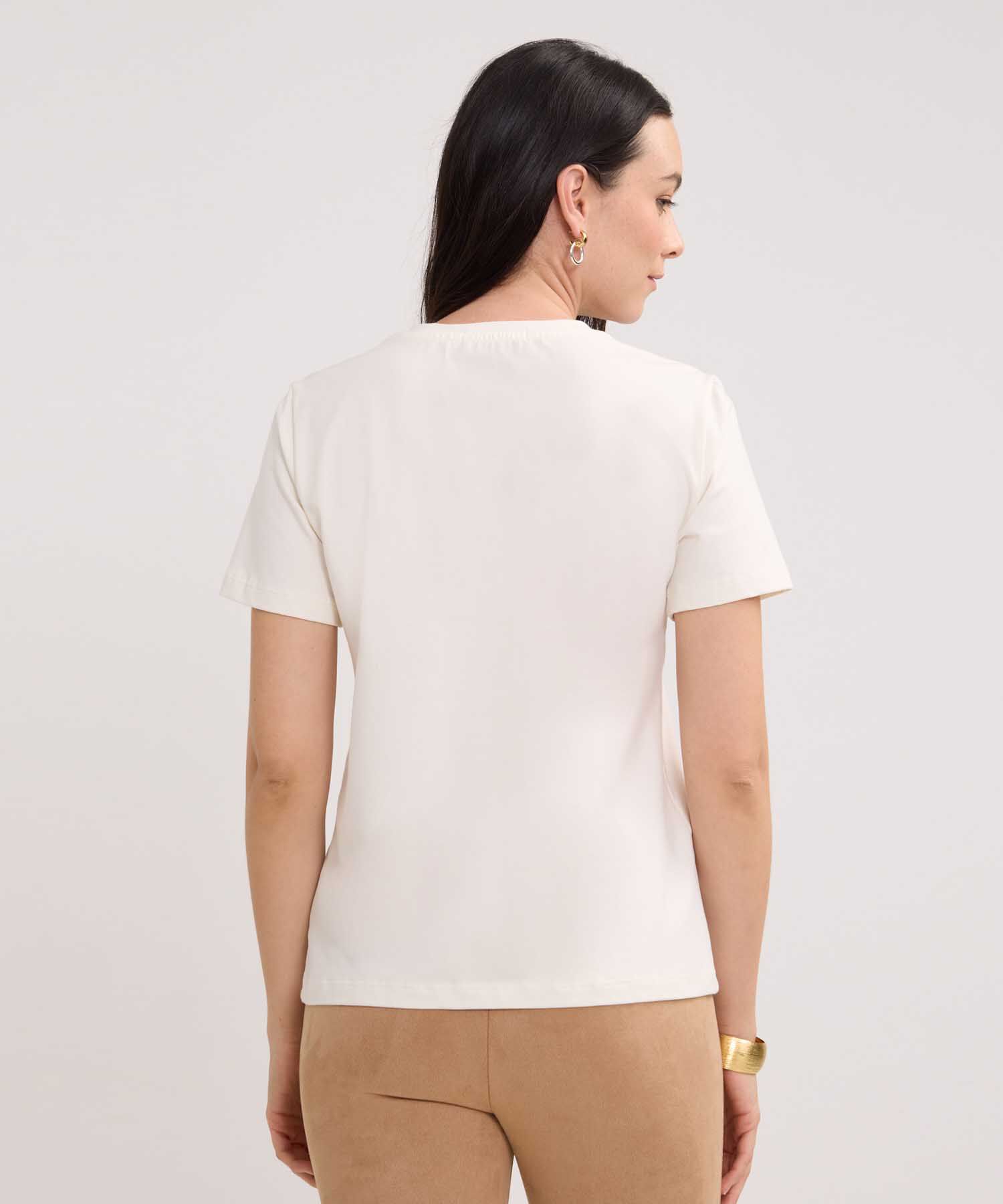 Camiseta Unicolor Con Screen