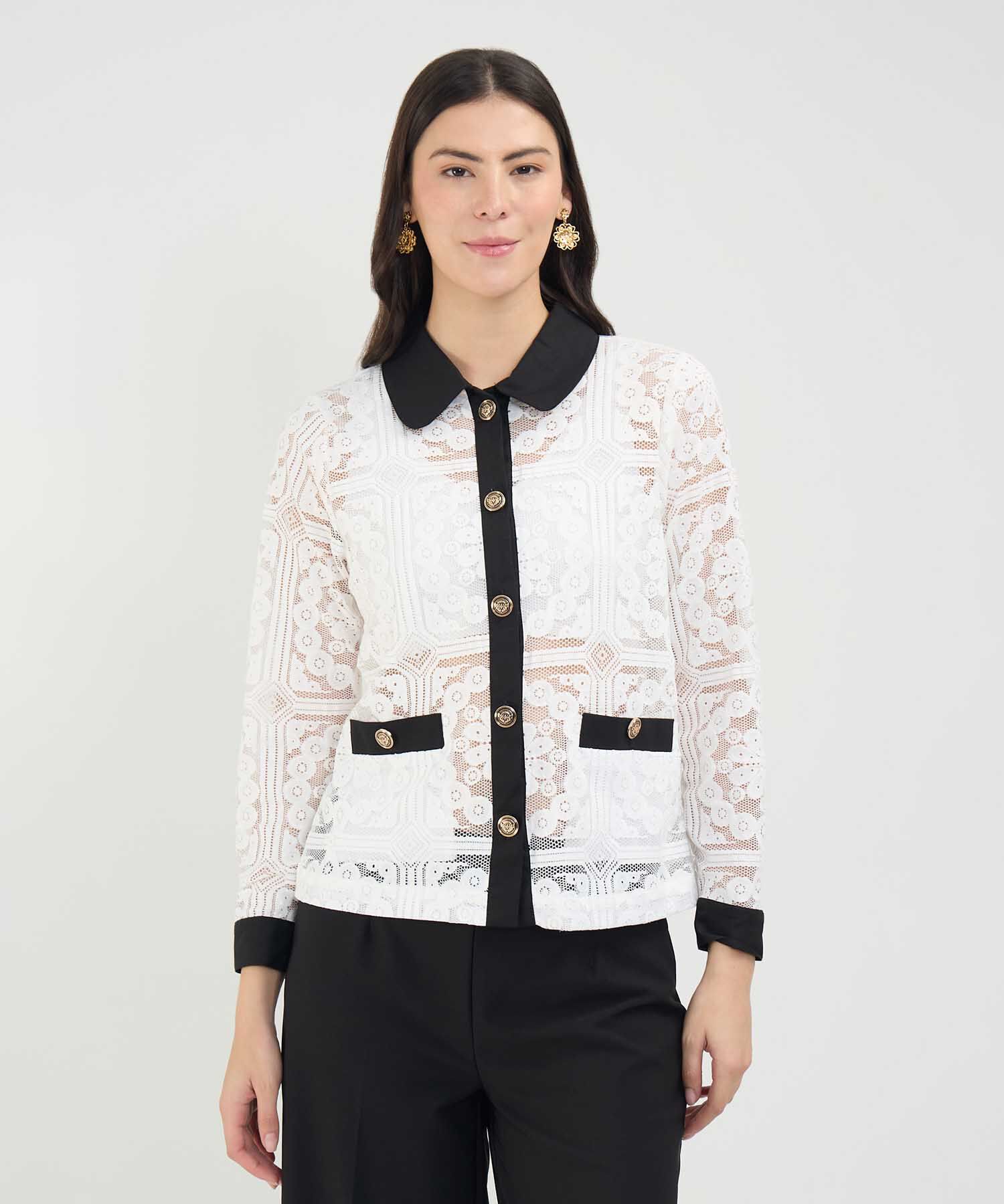 Chaqueta en Encaje