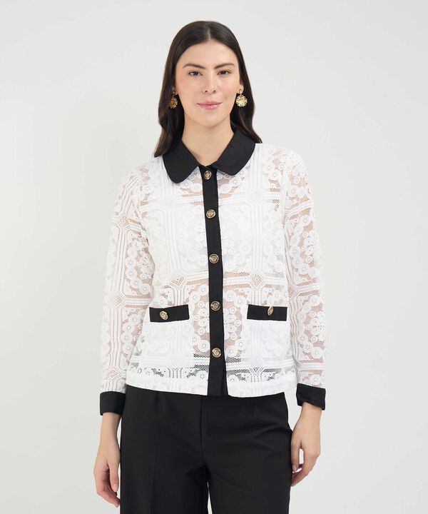 Chaqueta en Encaje image number null