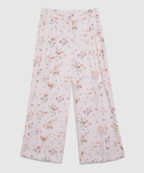 Pantalón Culotte Con Estampado