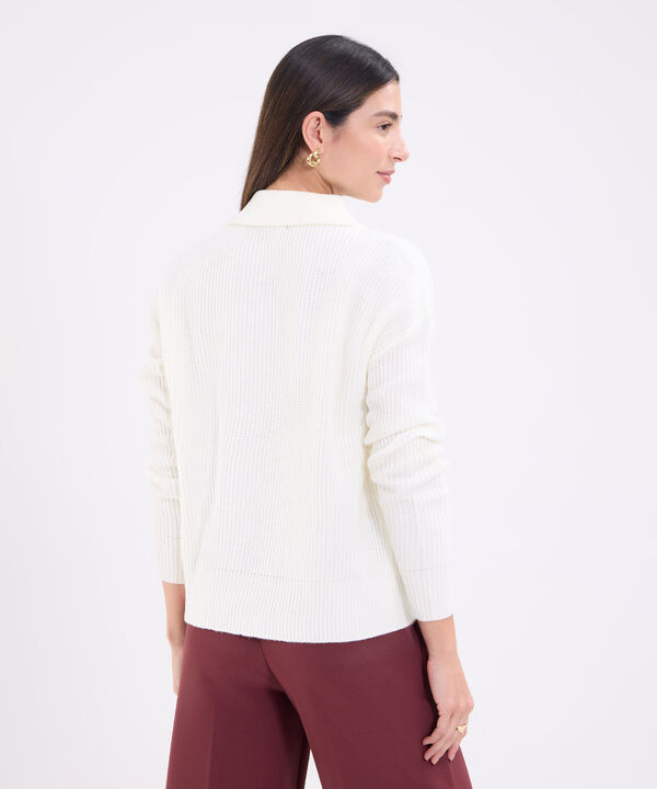 Saco unicolor con botones para mujer