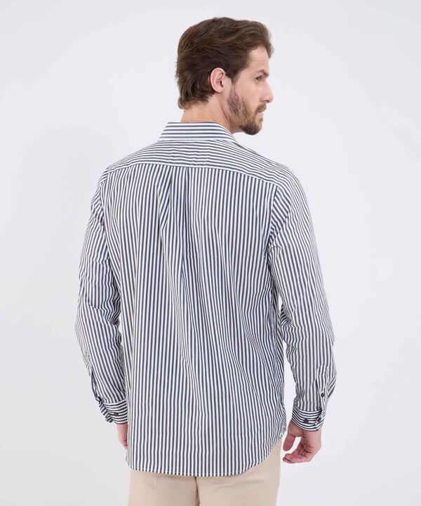 Camisa Con Estampado A Rayas