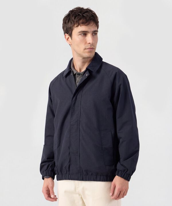 Chaqueta Harrington Con Cuello De Pana