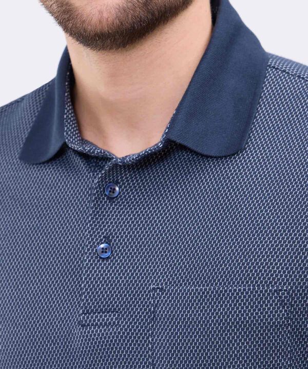 Polo Manga Corta Preteñida Para Hombre image number null