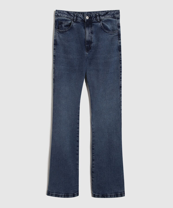 Jean Bootcut Tono Azul Medio Oscuro