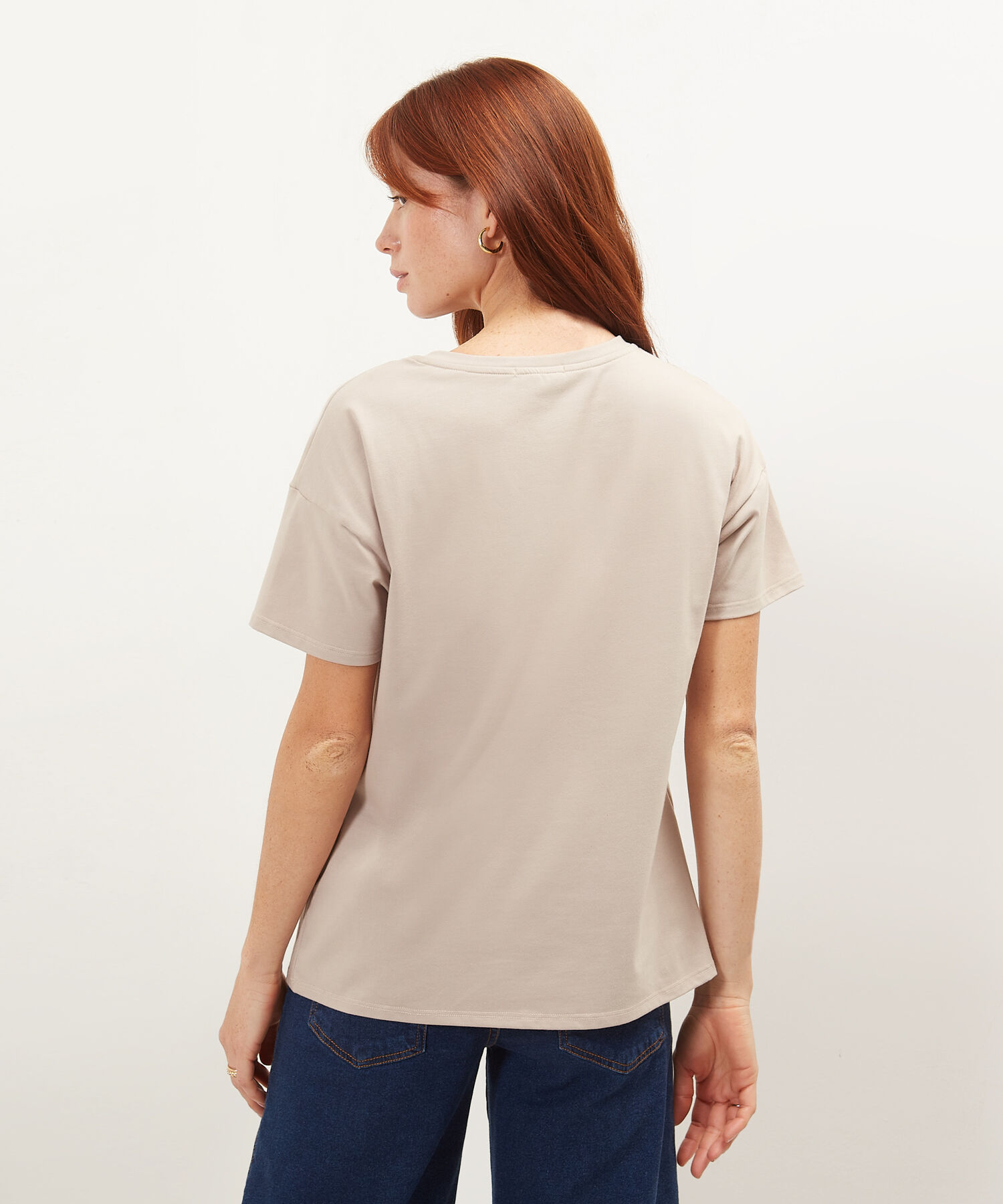 Camiseta Manga Corta Corrida Con Screen En Frente