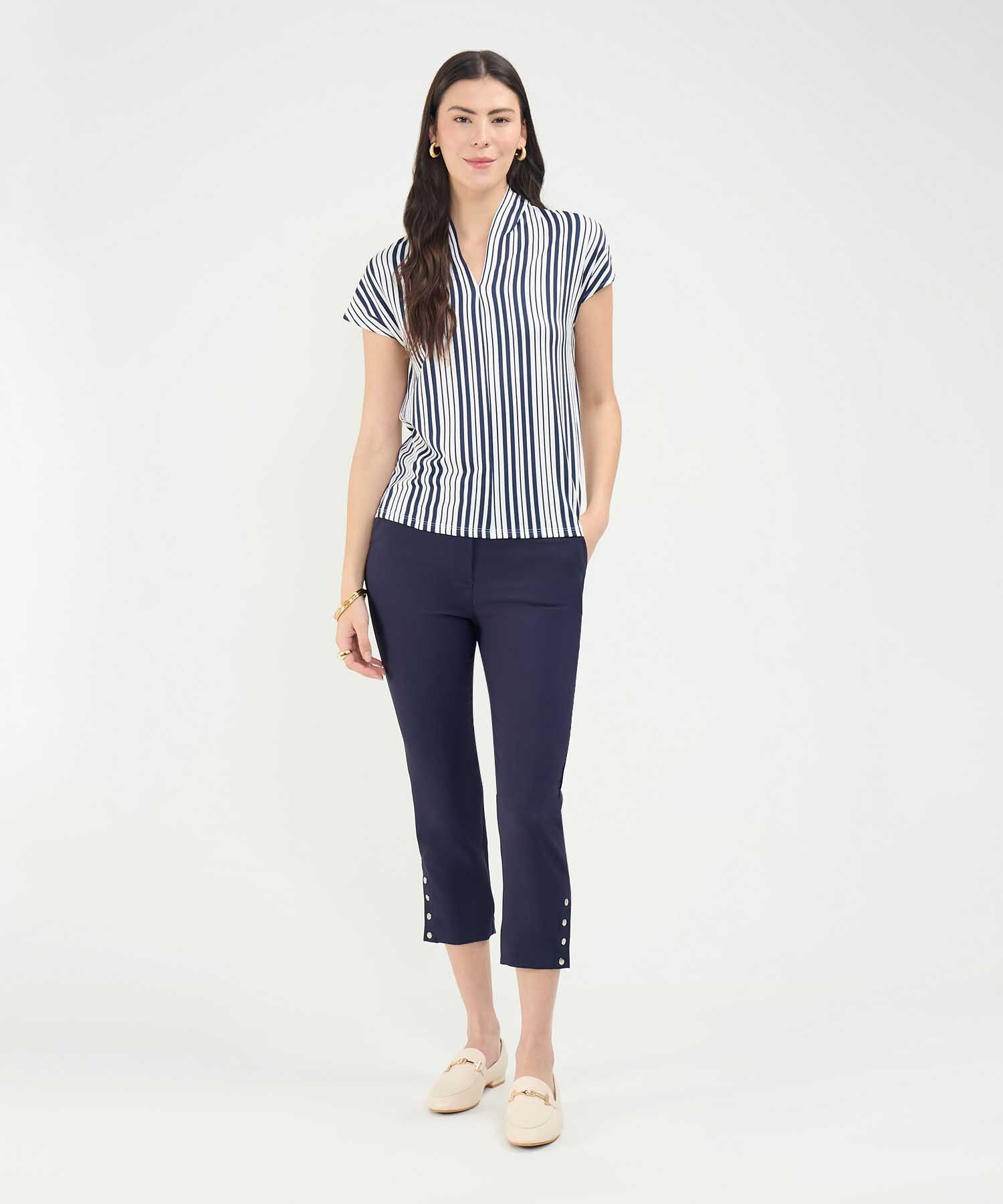 Pantalón Casual con Broches