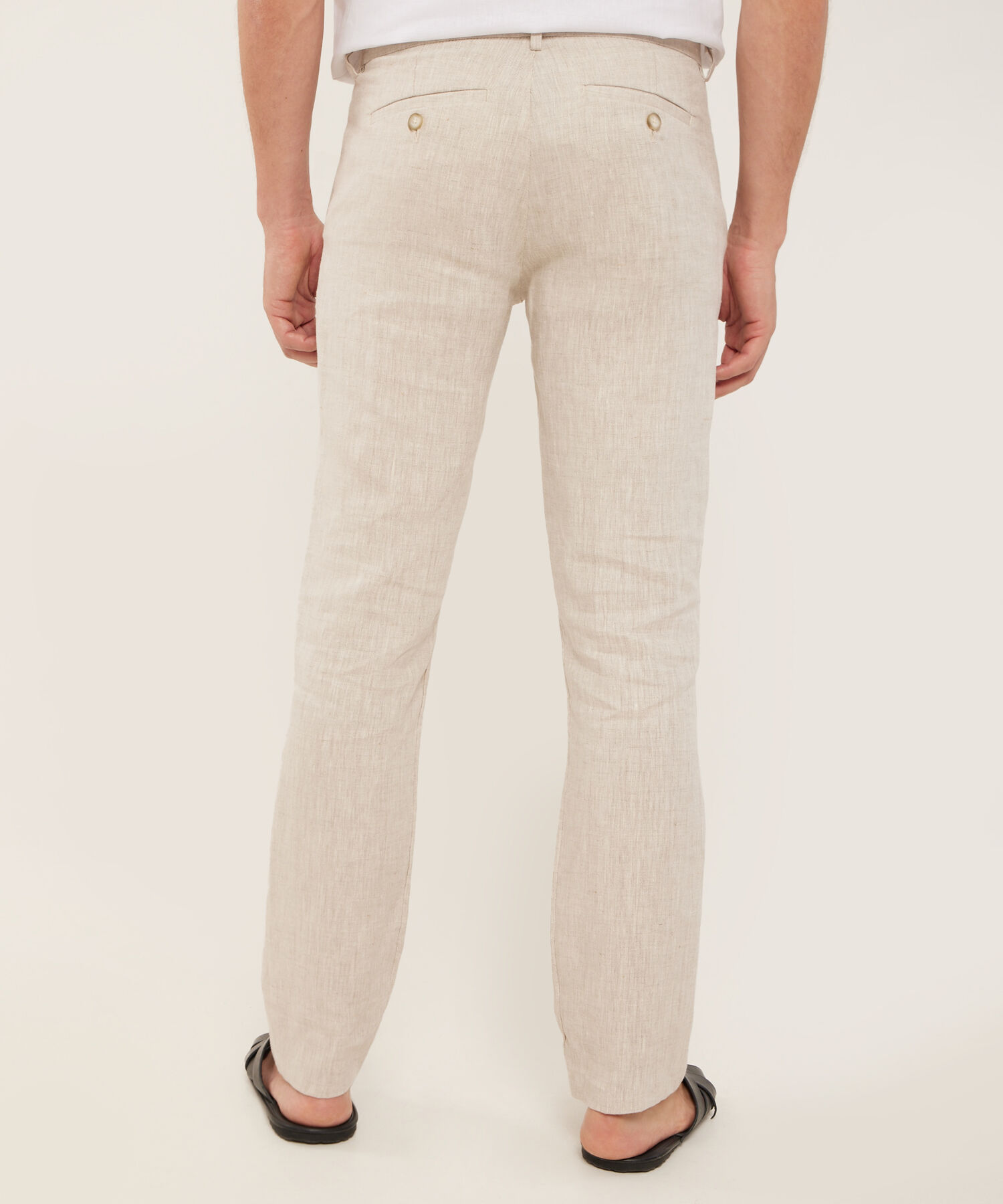 Pantalón Chino En Lino