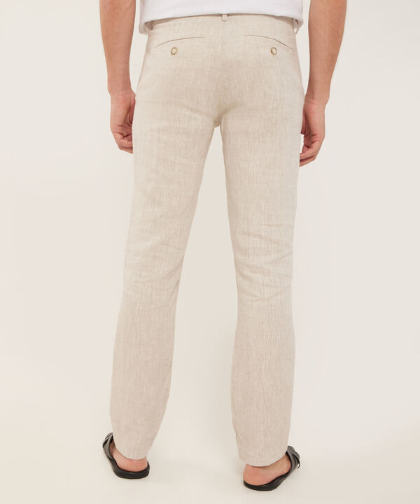 Pantalón Chino En Lino
