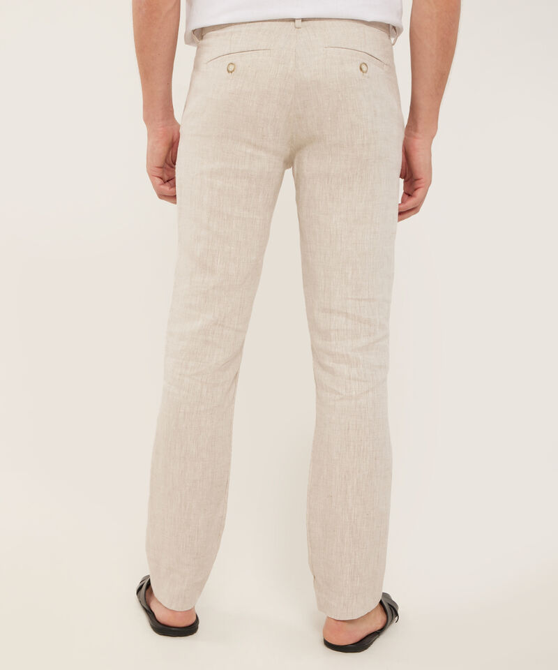 Pantalón Chino En Lino