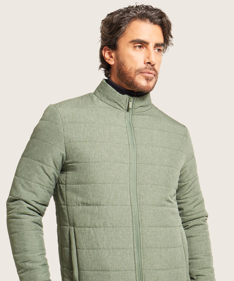 Chaqueta Acolchada Con Tejido Preteñido