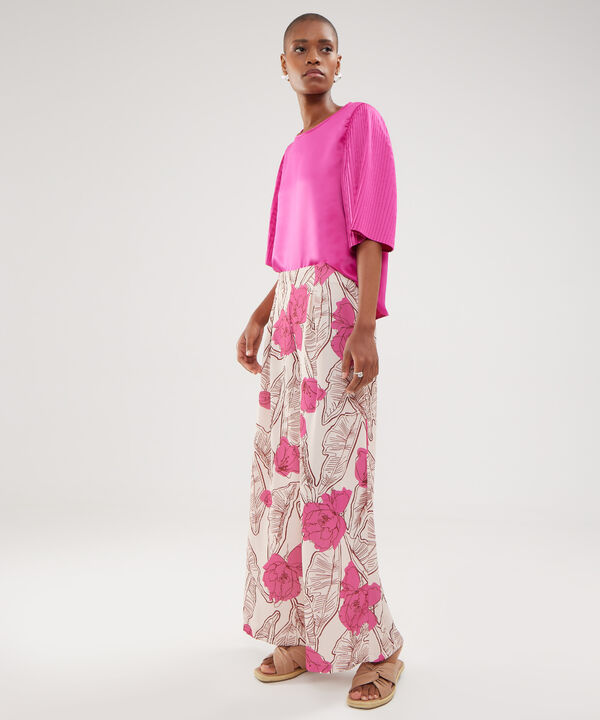Pantalon Estampado Fluido image number null