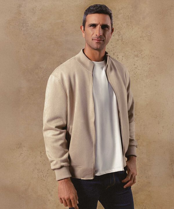 Chaqueta Cuello Alto Para Hombre image number null