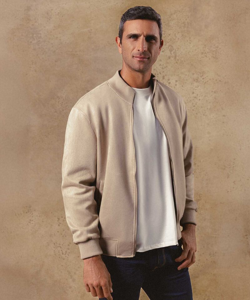 Chaqueta Cuello Alto Para Hombre