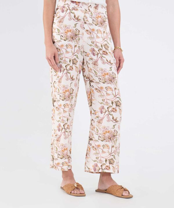 Pantalón Fluido Estampado image number null