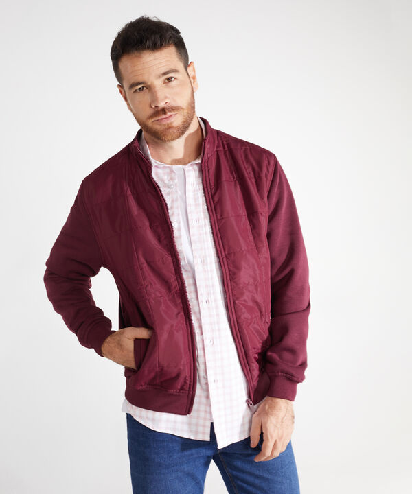 Chaqueta Acolchada De Punto Y Plano image number null