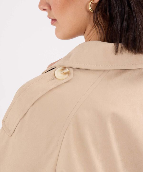 Chaqueta Trench Cruzada