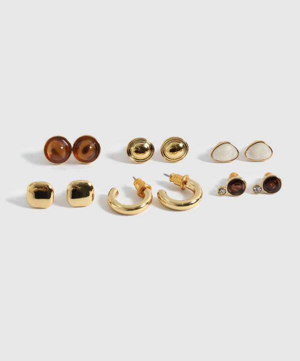 Set X6 Aretes Variados Mujer