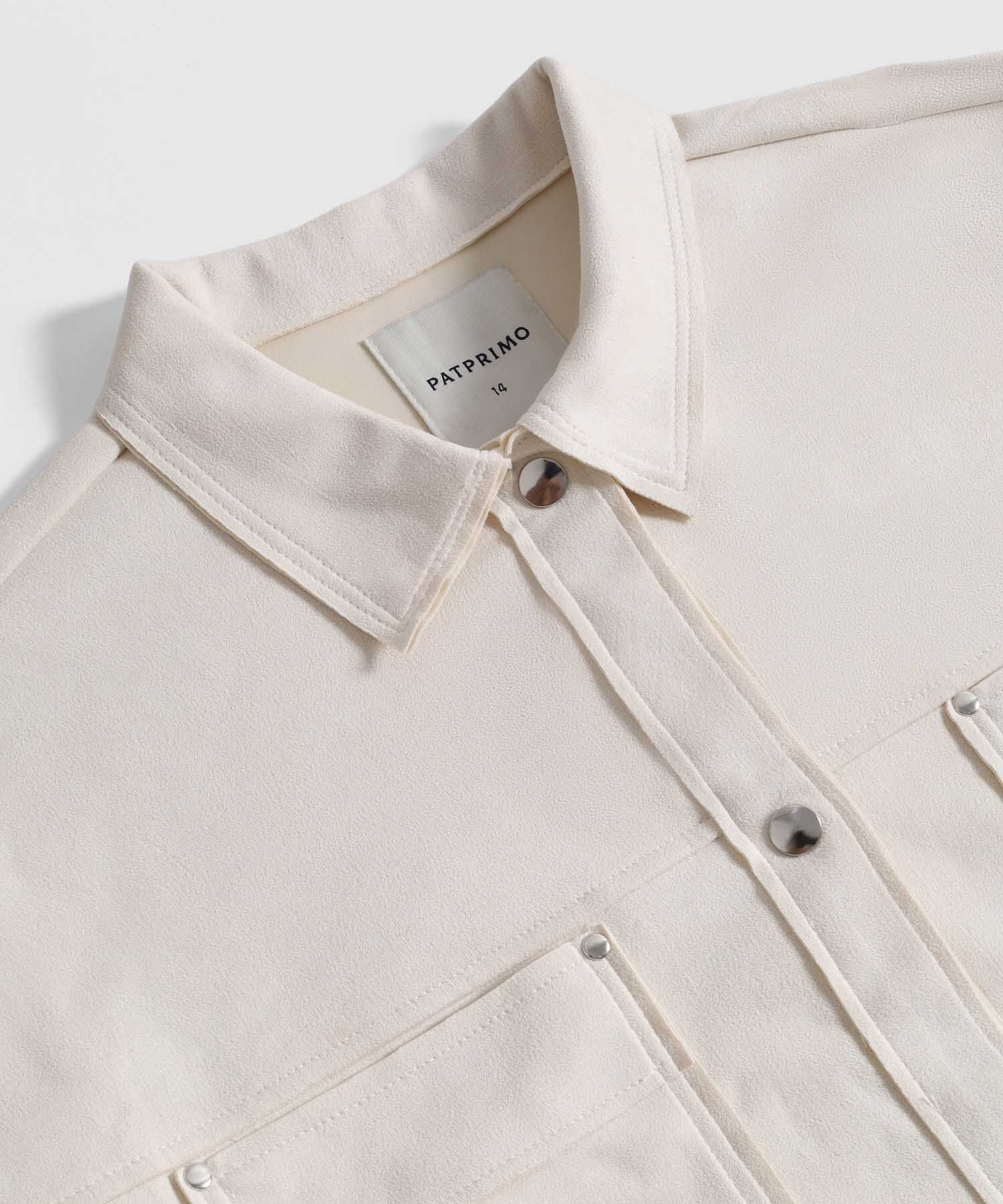 Chaqueta Tipo Sobrecamisa Con Bolsillos Mujer Curvy