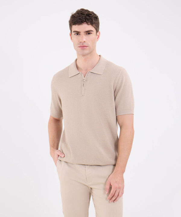 Polo Unicolor Con Cremallera image number null