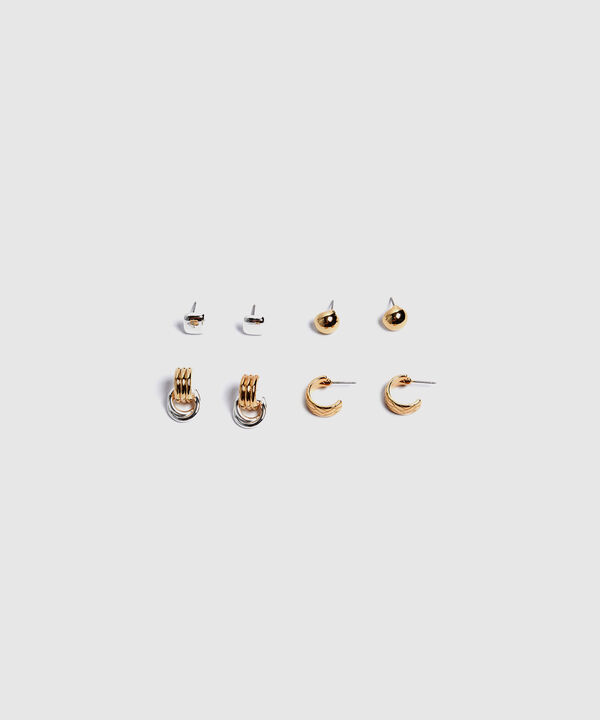 Aretes Set X 4 Para Mujer image number null
