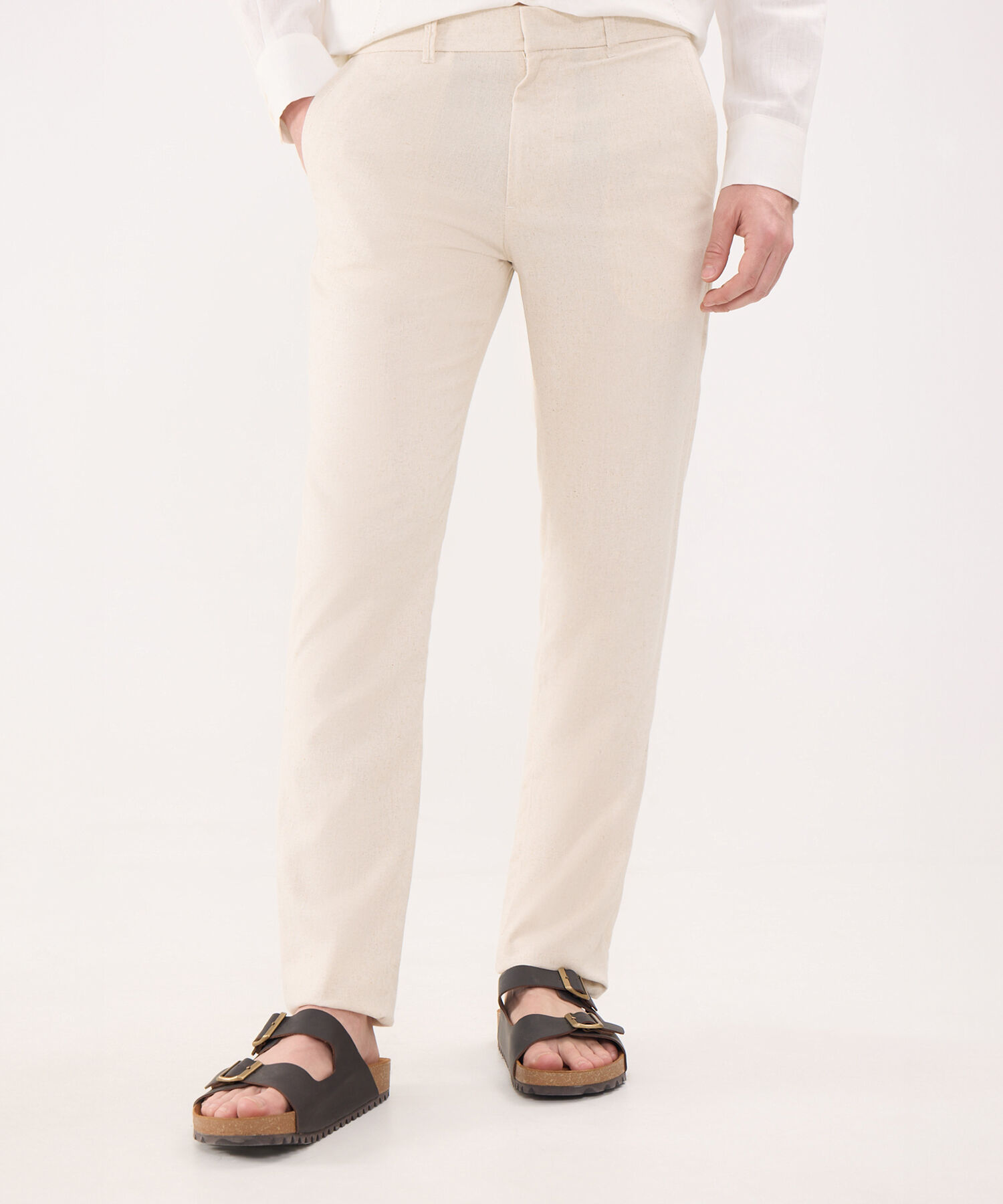Pantalón Chino en Efecto Lino