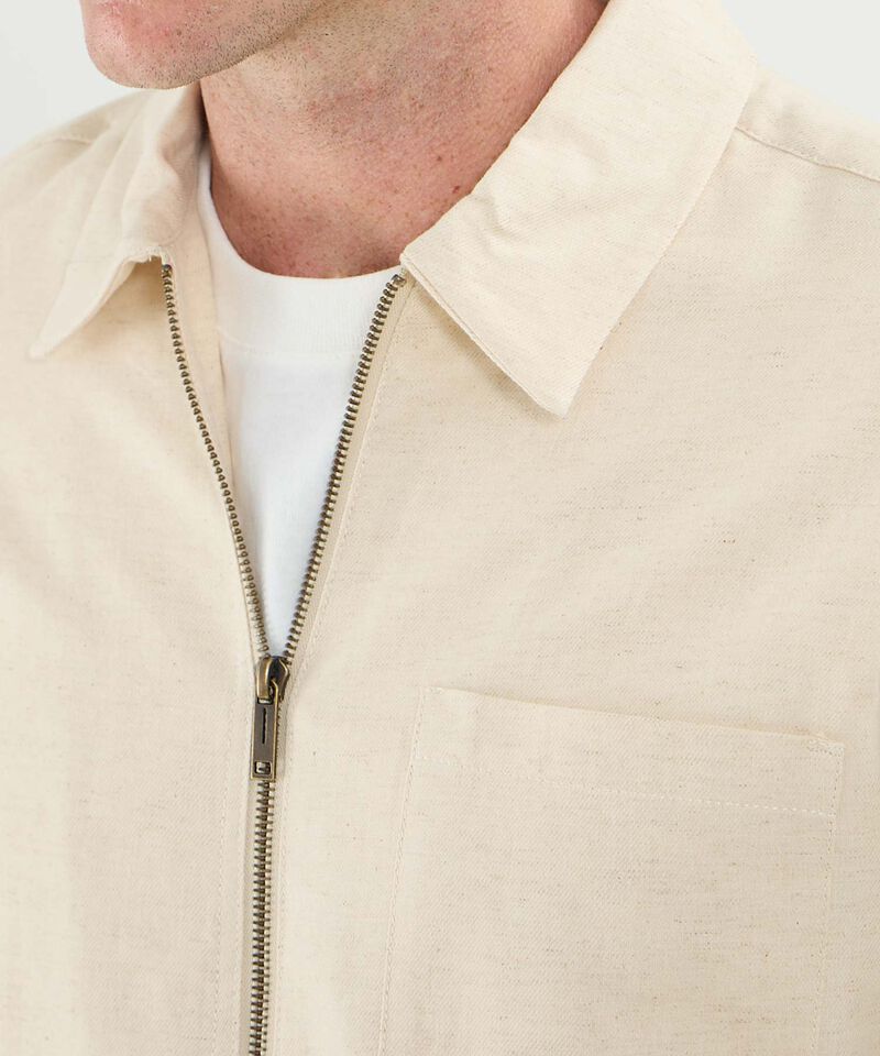 Chaqueta Bomber Lino Para Hombre