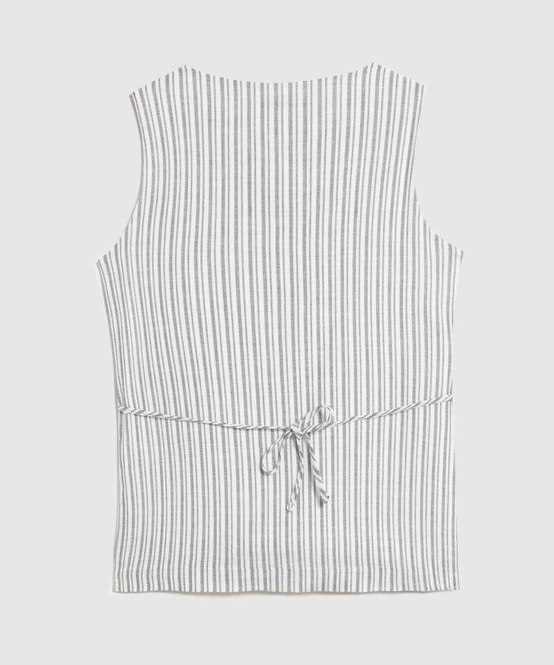 Blusa Alargada Con Botonadura Para Mujer