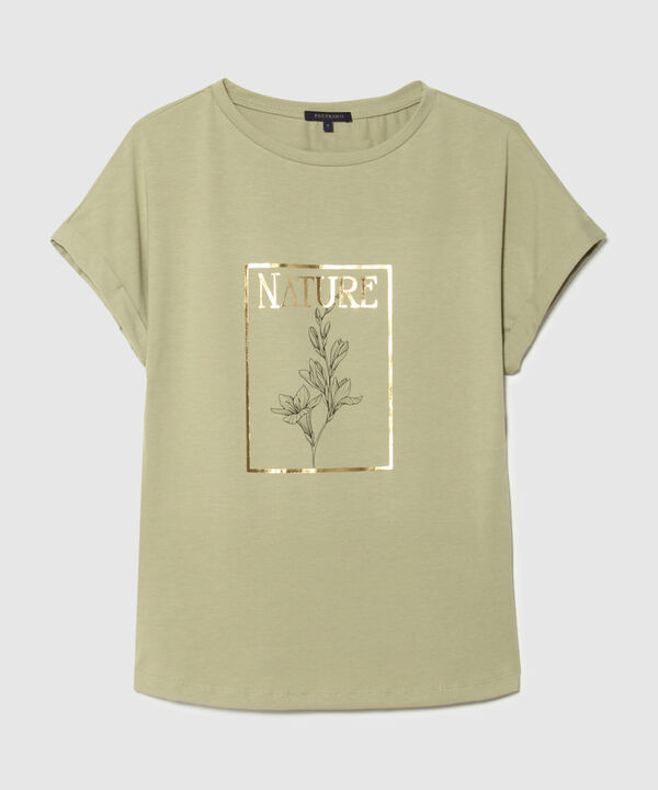 Camiseta Estampada con Guardapolvos