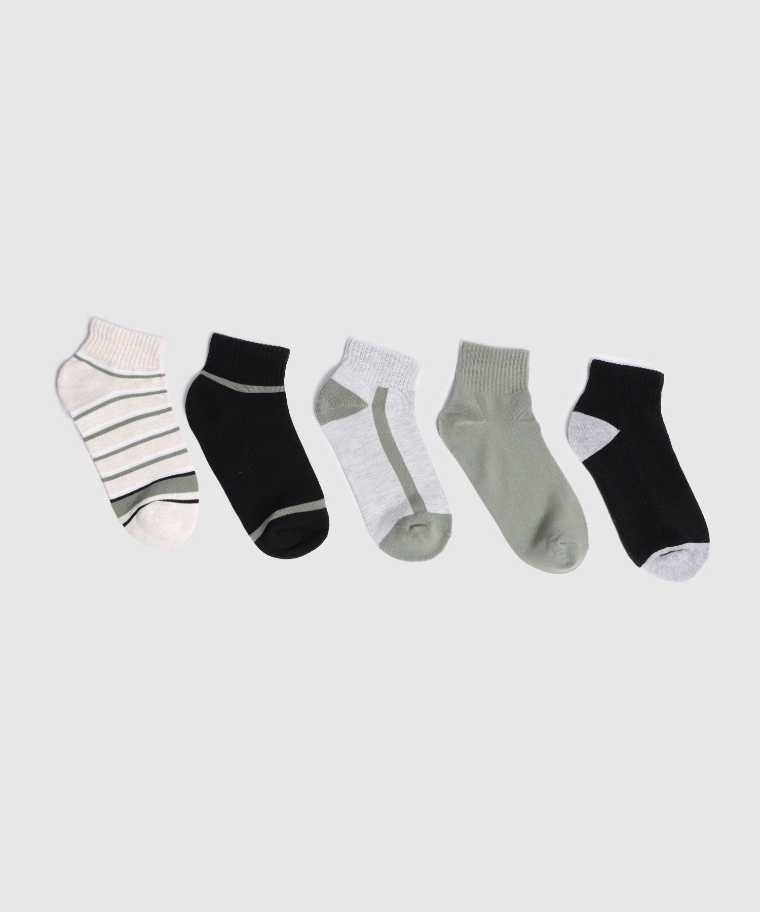 Pack x5 medias tobilletas para niño