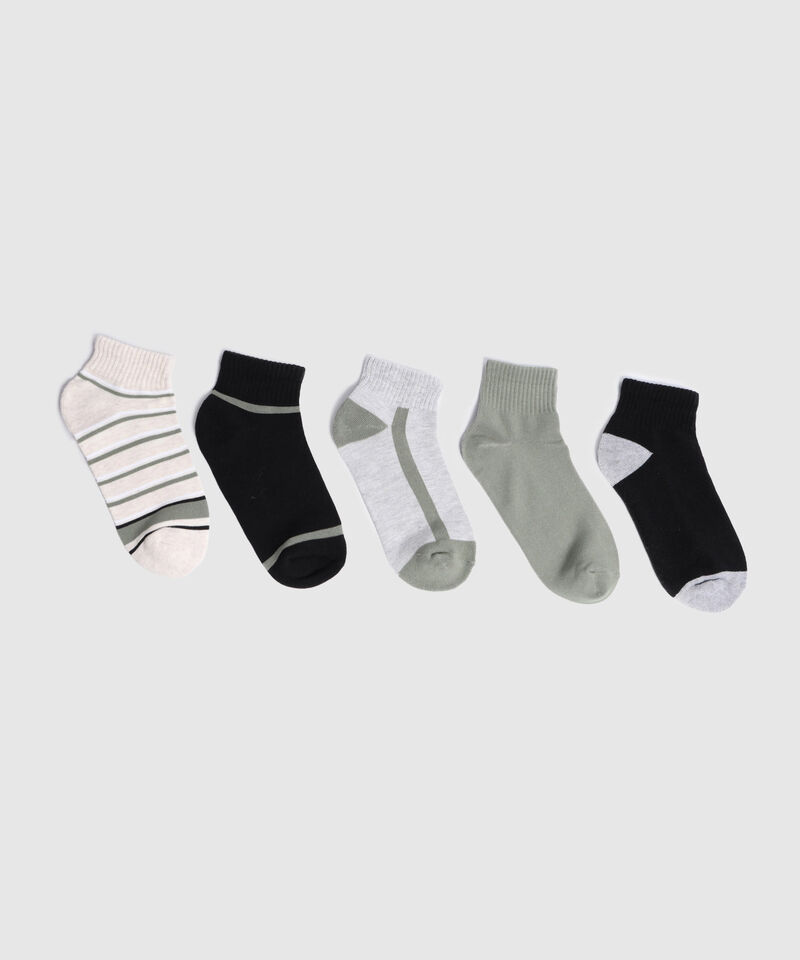 Pack x5 medias tobilletas para niño