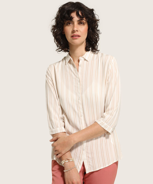 Camisa Estampada a Rayas