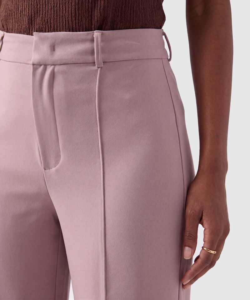 Pantal&oacute;n Wide Leg Con Costura Mujer