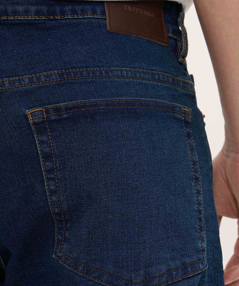 Jeans Regular con Desgastes