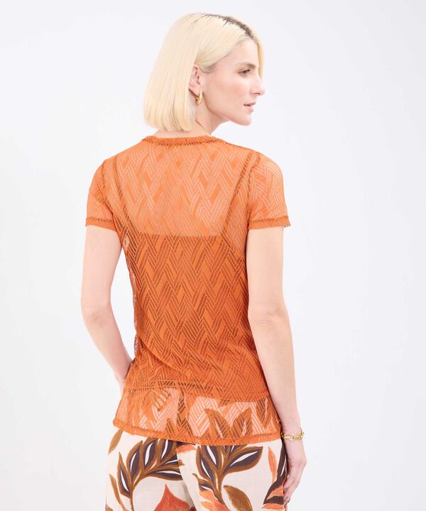 Camiseta Texturisada Para Mujer
