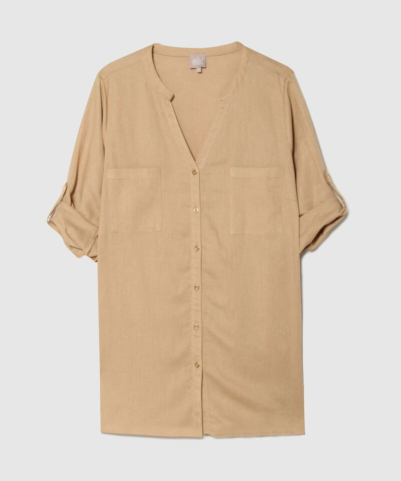 Blusa Manga &frac34; con Cuello Neru