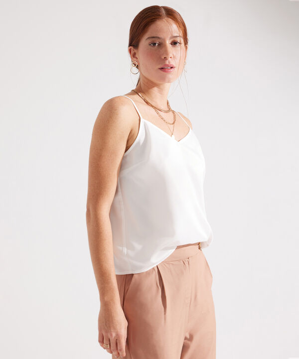 Blusa Lencera Unicolor Satin