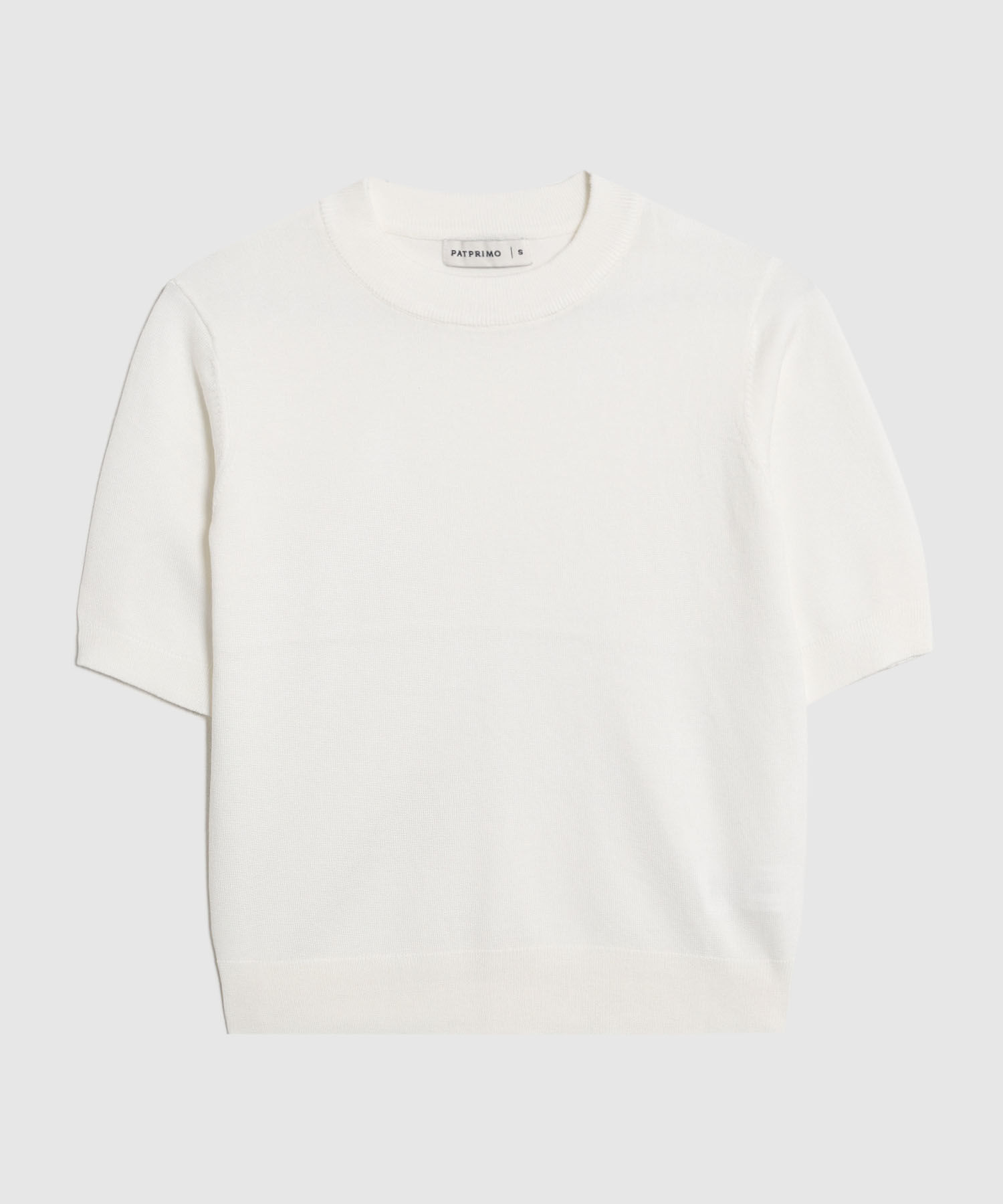 Camiseta Unicolor Manga Corta para Mujer