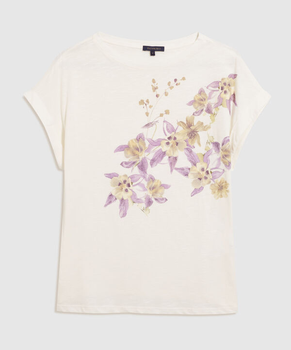 Camiseta Manga Corta Con Screen En Frente