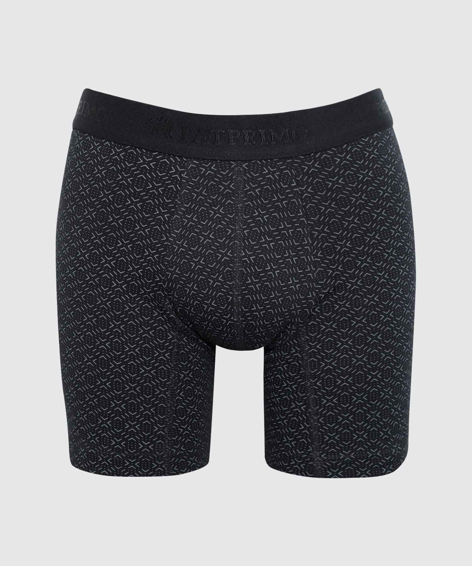 B&oacute;xer Medio Estampado Con El&aacute;stico Para Hombre