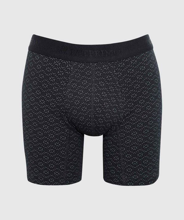 B&oacute;xer Medio Estampado Con El&aacute;stico Para Hombre image number null