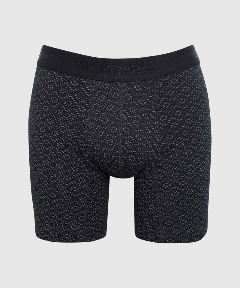 B&oacute;xer Medio Estampado Con El&aacute;stico Para Hombre