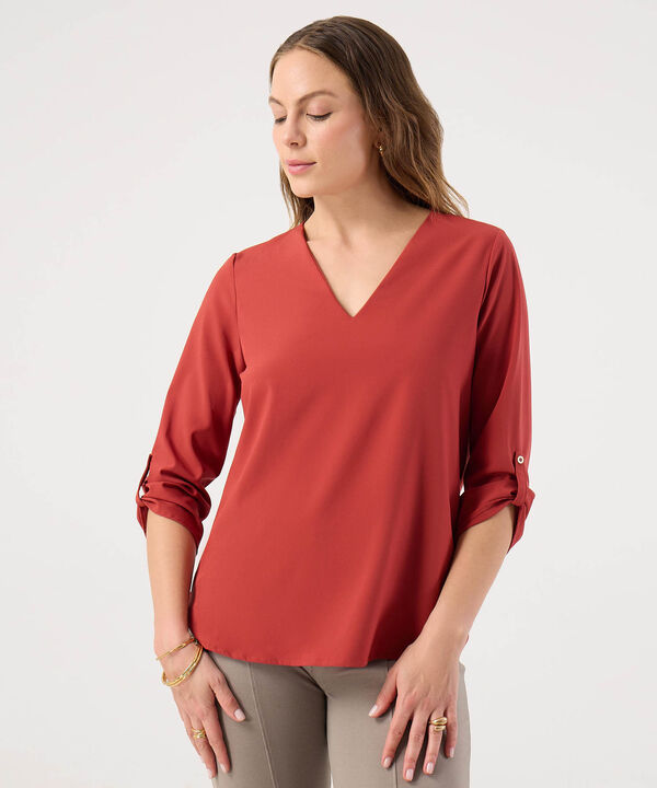 Blusa con Escote en V image number null